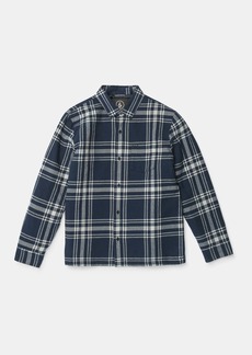 Volcom Northport Lined Long Sleeve Flannel - Navy