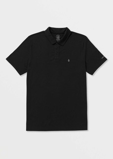 Volcom Nova Tech Polo Short Sleeve Shirt - Black