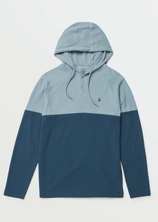 Volcom Nunez Colorblocked Thermal Shirt - Smokey Blue