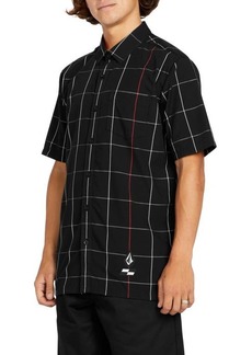 Volcom x Schroff Plaid Short Sleeve Button-Up Shirt