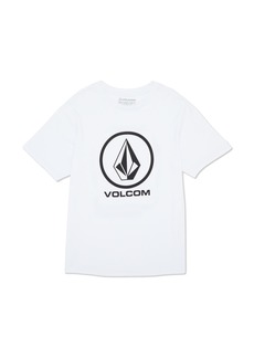 Volcom Big Boys Crisp Stone Graphic Short Sleeve T-shirt - White
