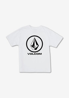 Volcom Big Boys New Circle Youth T-shirt - White