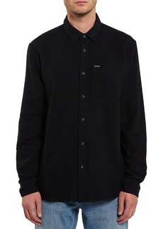 Volcom Caden Button-Up Shirt in Black at Nordstrom
