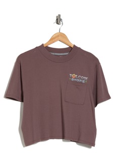 Volcom Dial Cotton Graphic Pocket T-Shirt in Slate Grey at Nordstrom Rack