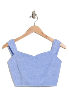 Volcom Dote de Lune Cotton Crop Top in Chambray at Nordstrom Rack