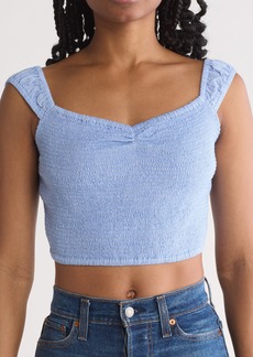 Volcom Dote de Lune Cotton Crop Top in Chambray at Nordstrom Rack