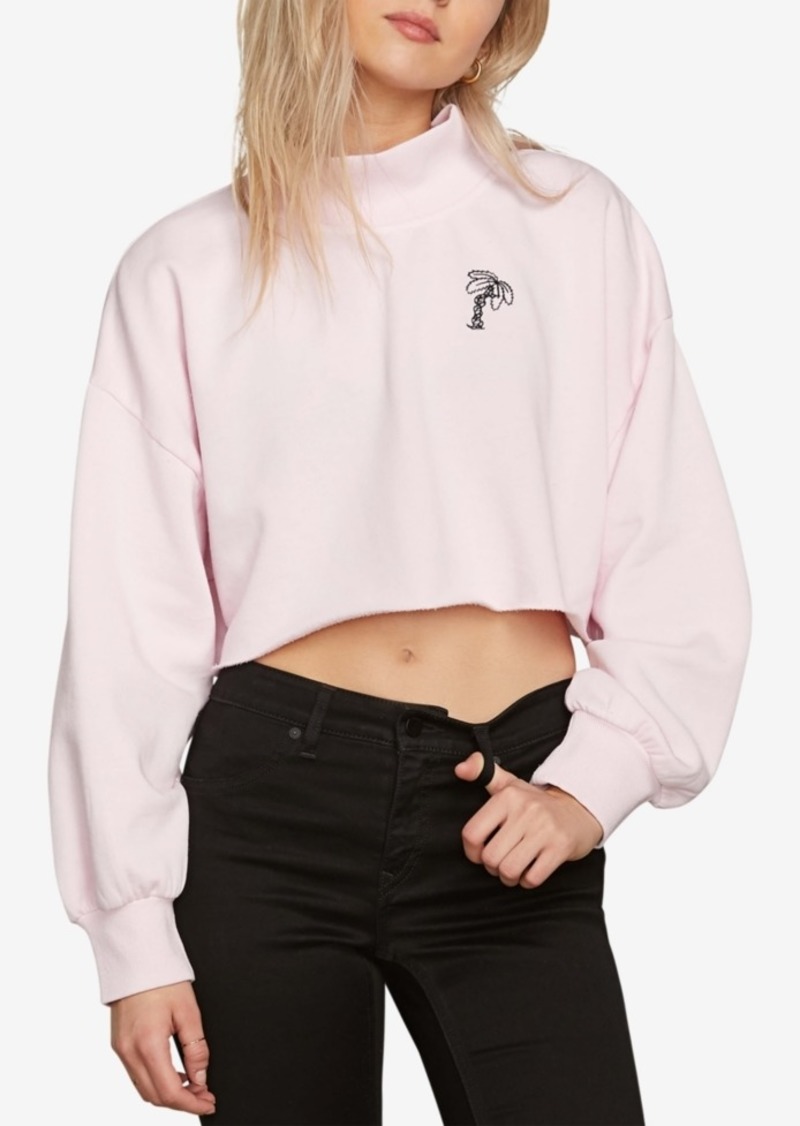 cropped fleece sweater