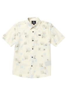 Volcom Kids' Scaler Stone Short Sleeve Button-Up Shirt