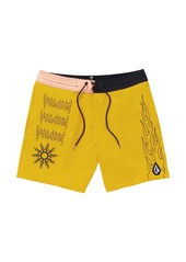 "Volcom Men's About Time Liberators 17"" Board Shorts - Lemon"