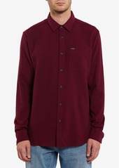Volcom Men's Caden Solid Flannel Long Sleeve Shirt