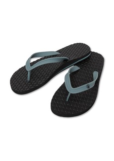 Volcom Men's Concourse Flip Flop Sandals - Blue Combo