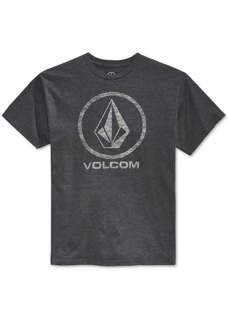 Volcom Men's Corpo Push Graphic-Print Logo T-Shirt - Charcoal Heather