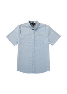 Volcom Men's Everett Oxford Short Sleeve Shirt - Wrecked Indigo