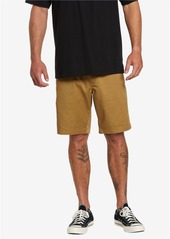 Volcom Men's Frickin Chino Elastic Waist Shorts - Mahogany