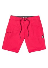 Volcom Lido Mod 2.0 Board Shorts in Crmine Red at Nordstrom