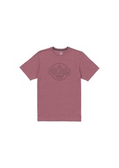 Volcom Men's Stone Liner Short Sleeve T-shirt - Oxblood Heather