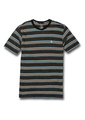 Volcom Moorley Stripe Cotton T-Shirt (Big Boy)