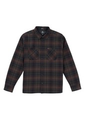 Volcom Overstoned Plaid Flannel Button-Up Shirt