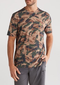 Volcom Pretense Camo Print Active T-Shirt in Camouflage at Nordstrom Rack