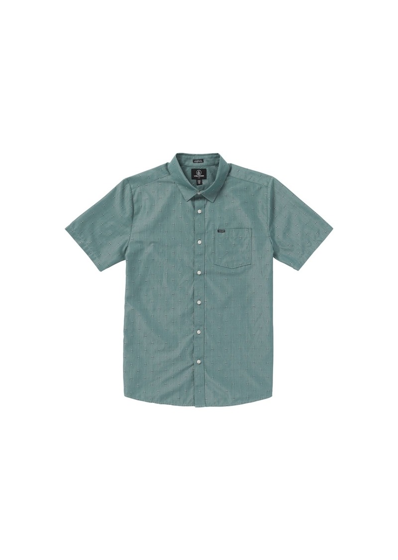 Volcom Stonemarcos Short Sleeve Shirt - Service Blue