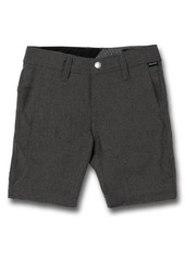 Volcom Kids' Surf N' Turf Static Hybrid Shorts in Charcoal Heather at Nordstrom
