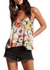 Volcom That's My Type Floral Camisole in Star White at Nordstrom