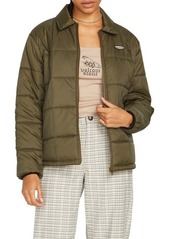 Volcom ThisThatThem Water Repellent Quilted Jacket in Military at Nordstrom