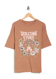 Volcom Time to Boogie Cotton Graphic T-Shirt in Vintage Brown at Nordstrom Rack