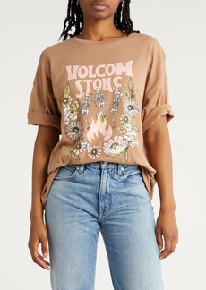 Volcom Time to Boogie Cotton Graphic T-Shirt in Vintage Brown at Nordstrom Rack