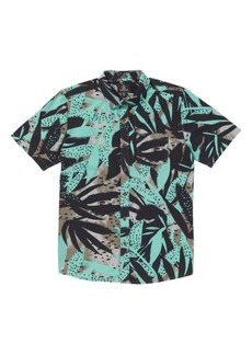 Volcom Waterside Classic Fit Floral Short Sleeve Button-Up Shirt