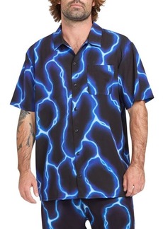 Volcom x Travis Spinks Earth Tripper Short Sleeve Stretch Button-Up Shirt