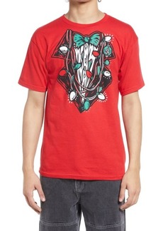 Volcom Yewltide Cheer Graphic Tee in Ribbon Red at Nordstrom