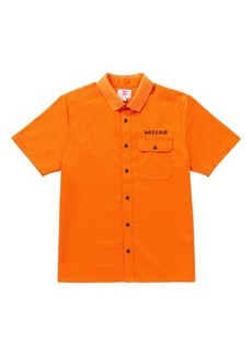 Volcom Yusuke Short Sleeve Graphic Button-Up Shirt