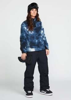 Volcom Womens Polar Fleece Pullover - Storm Tie-Dye