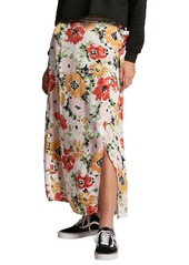 Volcom Surfbird Floral Print Maxi Wrap Skirt