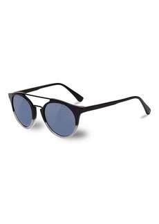 Vuarnet Men's Round Cable Car Sunglasses In Black/grey