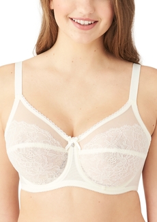 Wacoal America Inc. Retro Chic Full-Figure Underwire Bra 855186, Up To J Cup - Ivory (Nude 5)