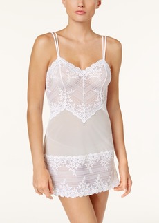 Wacoal America Inc. Wacoal Embrace Lace Sheer Chemise Lingerie Nightgown 814191 - Delicious White