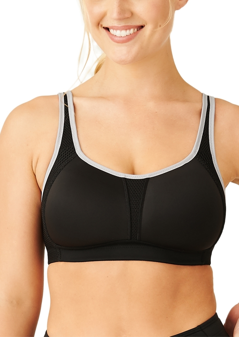 Wacoal America Inc. Wacoal Kerri Wirefree Sports Bra 852302 - Black/lilac Gray