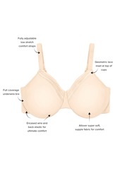 Wacoal America Inc. Wacoal Perfect Primer Underwire Bra 855213, Up To I Cup - Minimal Gray