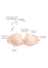 Wacoal America Inc. Wacoal Red Carpet Full Figure Underwire Strapless Bra 854119, Up To I Cup - Sand (Nude 5)