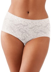 Wacoal America Inc. Wacoal Women's High Profile Floral Lace Briefs 875388 - Black