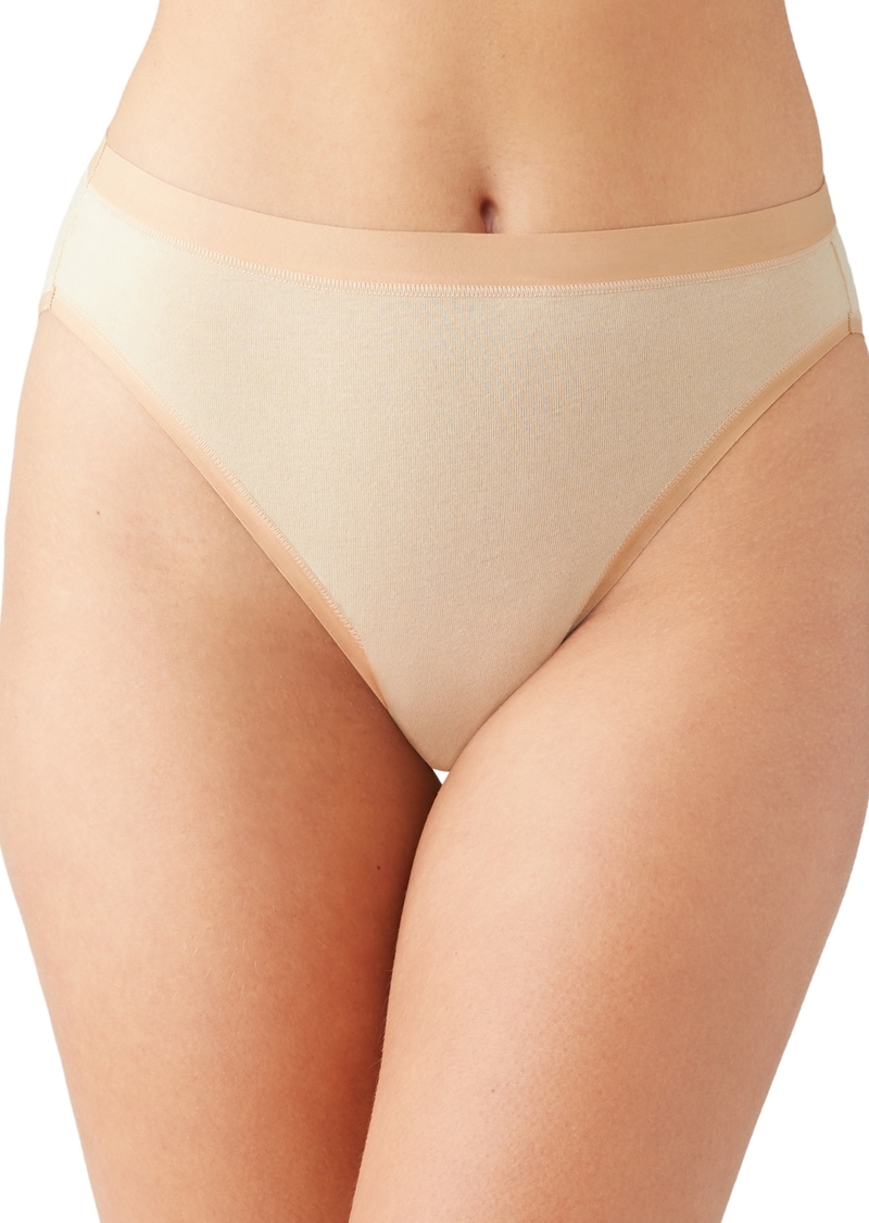 Wacoal America Inc. Women's Understated Cotton Hi-Cut Underwear 879362 - Sand