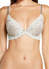 Wacoal America Inc. Wacoal Embrace Lace Plunge T-Shirt Bra in Satellite/Hushed Green at Nordstrom