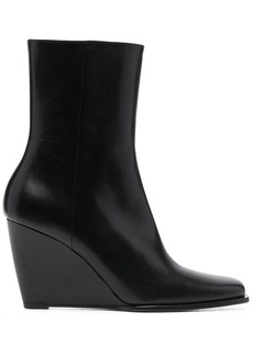 Wandler 90mm leather wedge boots