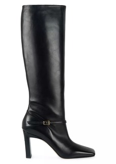 Wandler Isa Tall Leather Buckle Boots