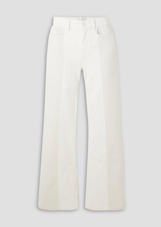 Wandler - Daisy two-tone high-rise flared jeans - White - 25