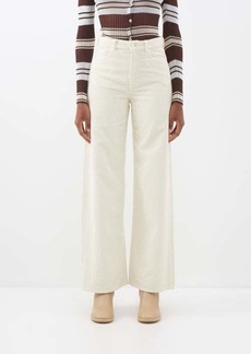 Wandler - Magnolia Corduroy Wide-leg Trousers - Womens - Cream