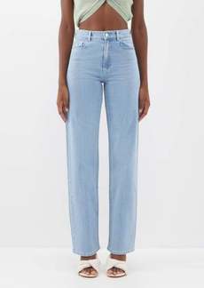 Wandler - Poppy Mid-rise Straight-leg Jeans - Womens - Blue