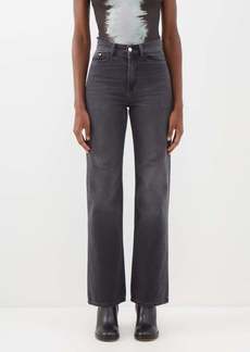 Wandler - Rose Straight-leg Jeans - Womens - Black Grey